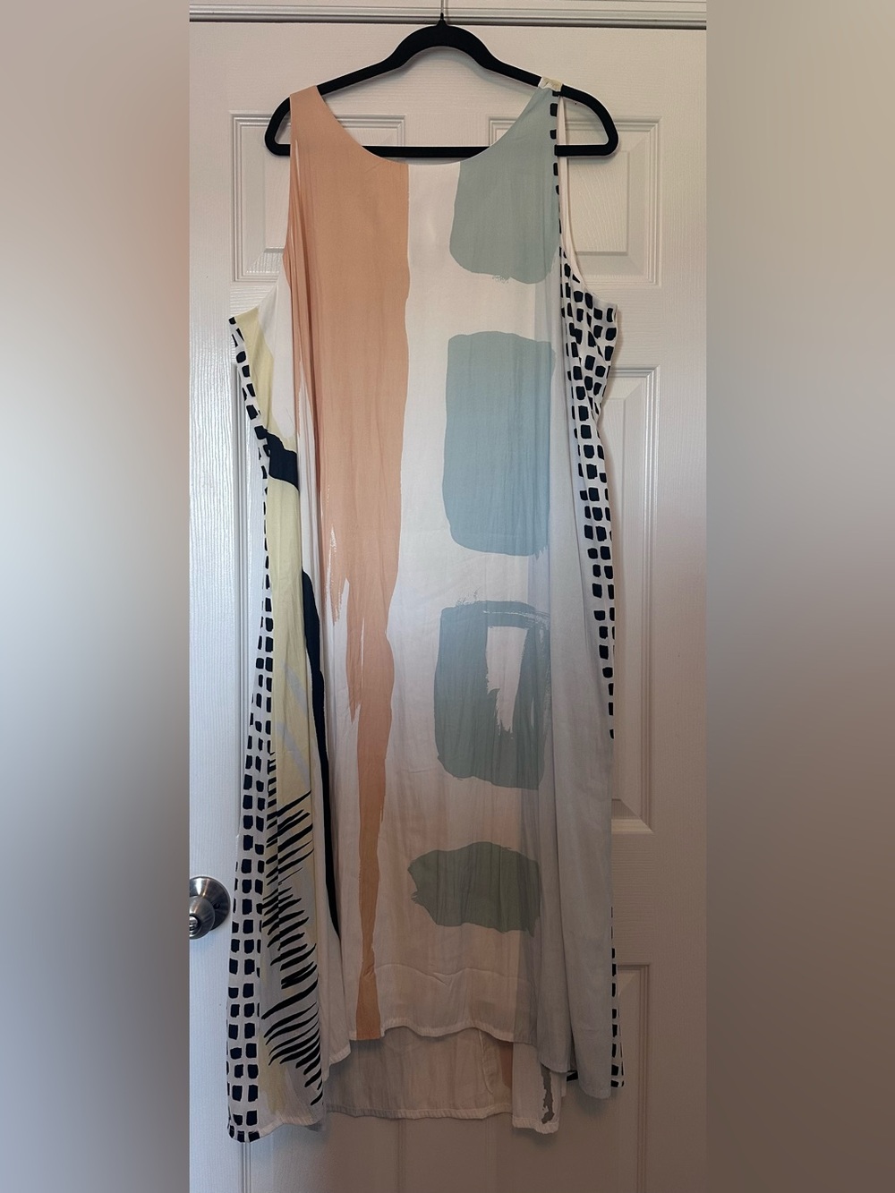 Chico's Abstract Brushstroke Maxi Dress - Size 4 (20)